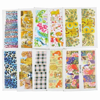 WUF 50 Sheets Mixed Styles Leopard Flower Lattice Designs DIY Decals Nails Art Water Transfer Printing Stickers Tools For Nails
WUF 50 Sheets Mixed Styles Leopard Flower Lattice Designs DIY Decals Nails Art Water Transfer Printing Stickers Tools For Nails