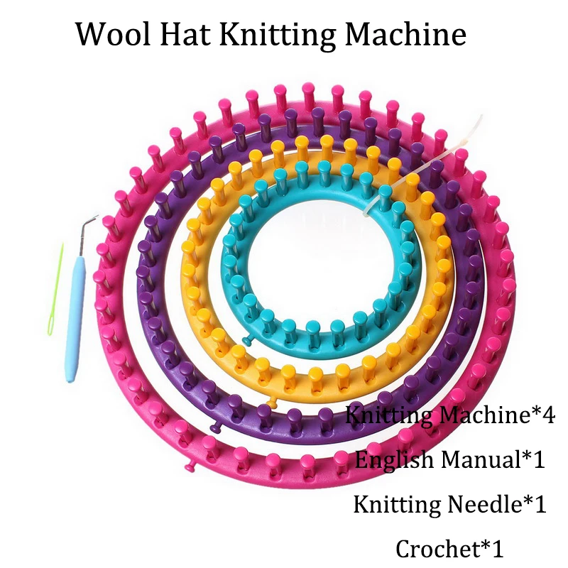 4 Size Knitting Loom Knitting Machine Round Hat Knitter Wool Yarn Needles Hook Sewing Tools Hats Scarves Sewing Accessories
4 Size Knitting Loom Knitting Machine Round Hat Knitter Wool Yarn Needles Hook Sewing Tools Hats Scarves Sewing Accessories