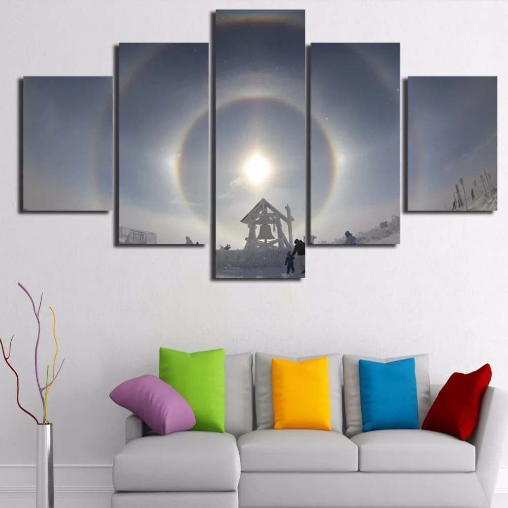 Pictures HD Print Canvas Paintings Wall Frame 5 Panel Clock And Persons Landscape Painting On Canvas Wall Modular Picture YGYT
Pictures HD Print Canvas Paintings Wall Frame 5 Panel Clock And Persons Landscape Painting On Canvas Wall Modular Picture YGYT