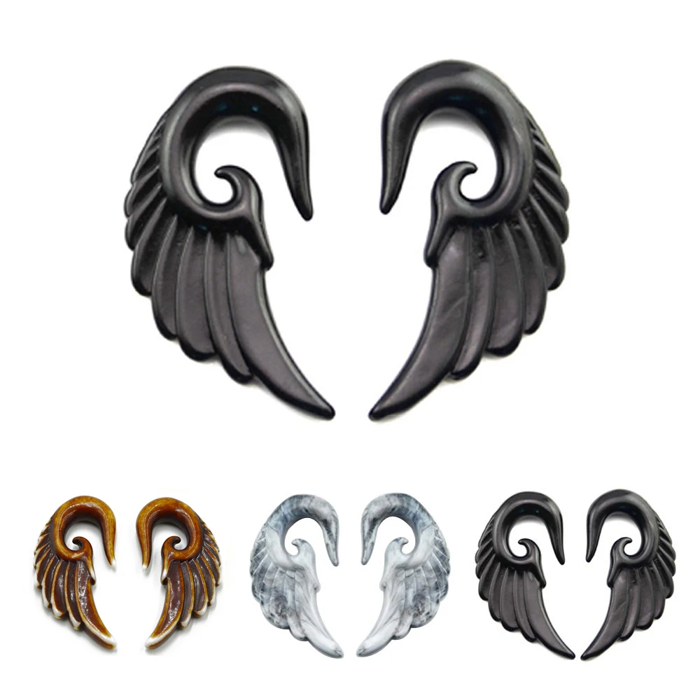 PAIR 3mm-12mm Acrylic Angel Wing Ear Spiral Piercing Taper Stretcher Expander Piercing Body Jewelry
PAIR 3mm-12mm Acrylic Angel Wing Ear Spiral Piercing Taper Stretcher Expander Piercing Body Jewelry