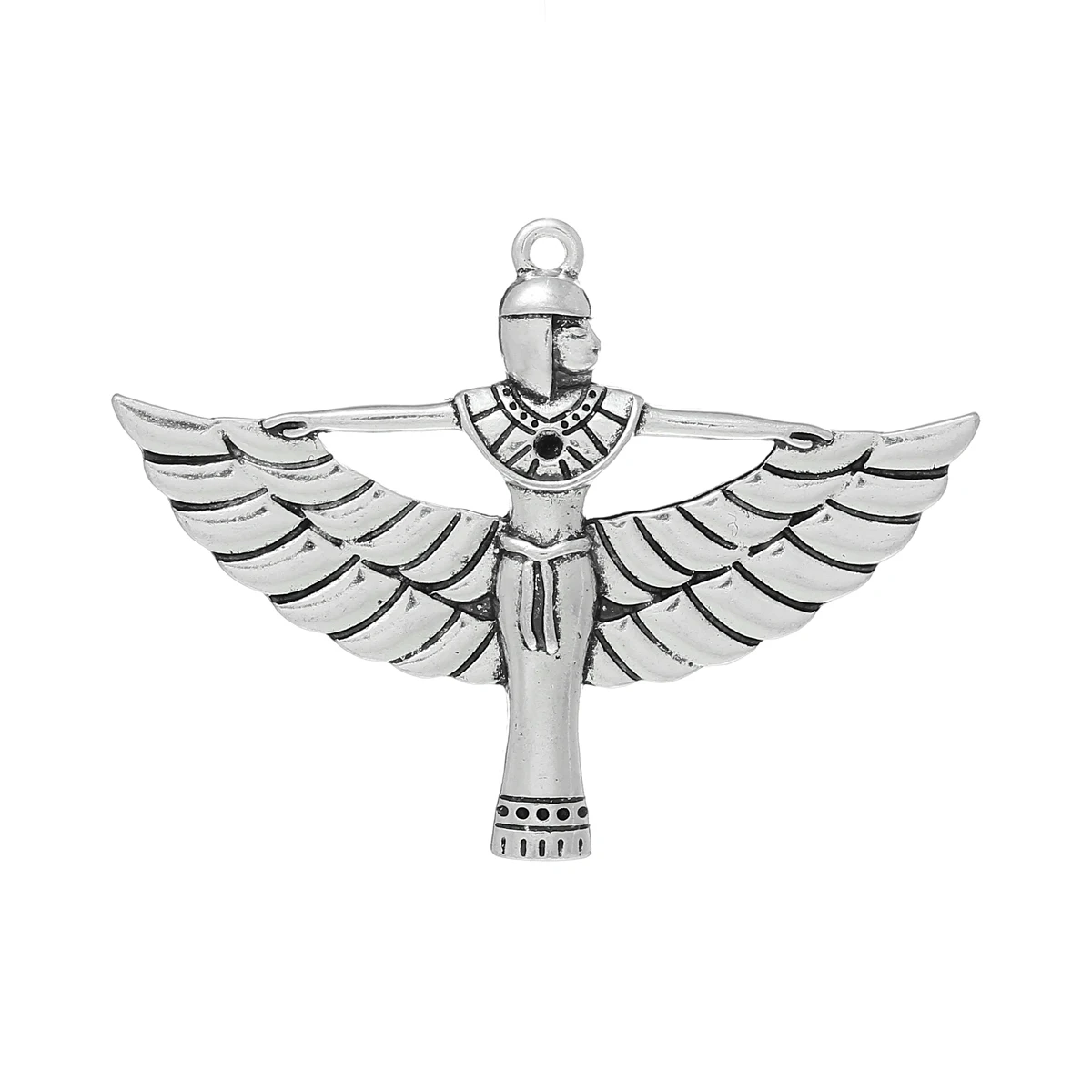 DoreenBeads Zinc metal alloy Charm Pendants Egyptian Queen Antique Silver 5.6cm(2 2/8") x 4.2cm(1 5/8"), 2 PCs
DoreenBeads Zinc metal alloy Charm Pendants Egyptian Queen Antique Silver 5.6cm(2 2/8") x 4.2cm(1 5/8"), 2 PCs