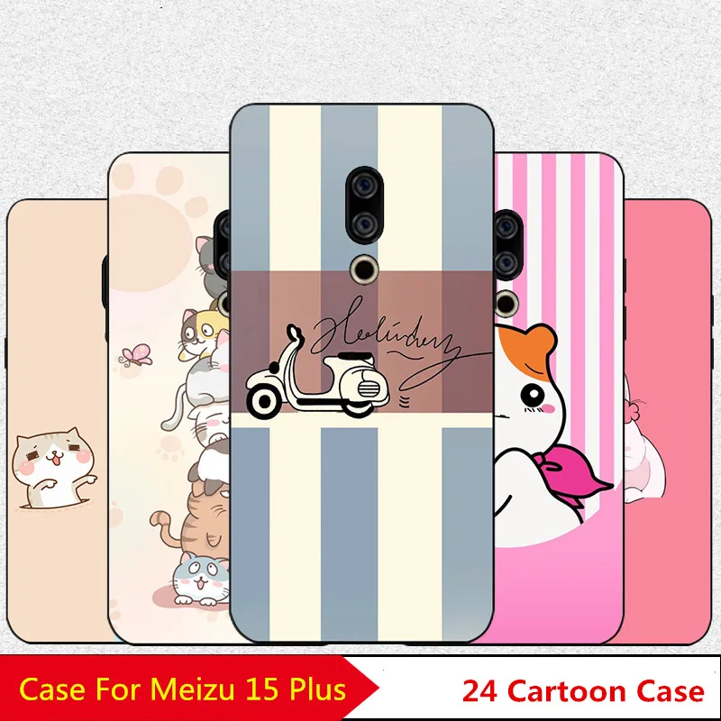 Caetoon Fastion чехол для Mei zu 15 плюс мультфильм полный Сторона Мягкая оболочка