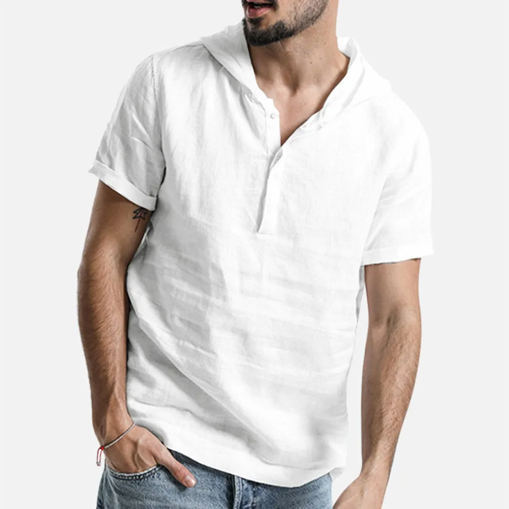 feitong Men's Baggy Sweatshirts Linen Solid Color Short Sleeve Hooded Hip Hop Street wear Sweatshirts Tops Blouse#g10
feitong Men's Baggy Sweatshirts Linen Solid Color Short Sleeve Hooded Hip Hop Street wear Sweatshirts Tops Blouse#g10