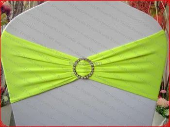 Neon Green Single Layer Spandex/Lycra/Expand BandS/Chair Covers With Round Diamond Buckle For Wedding Party Banquet Decoration
Neon Green Single Layer Spandex/Lycra/Expand BandS/Chair Covers With Round Diamond Buckle For Wedding Party Banquet Decoration