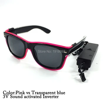 DC-3V Sound Activated Inverter Stage Lights EL Wire Glowing Glasses For Party decoration Night light up Glasses
DC-3V Sound Activated Inverter Stage Lights EL Wire Glowing Glasses For Party decoration Night light up Glasses
