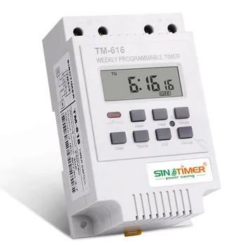 TM616W-2 30A 220V Electronic Weekly Programmable Digital TIME SWITCH Relay Timer Control Timer Din Rail Mount
TM616W-2 30A 220V Electronic Weekly Programmable Digital TIME SWITCH Relay Timer Control Timer Din Rail Mount