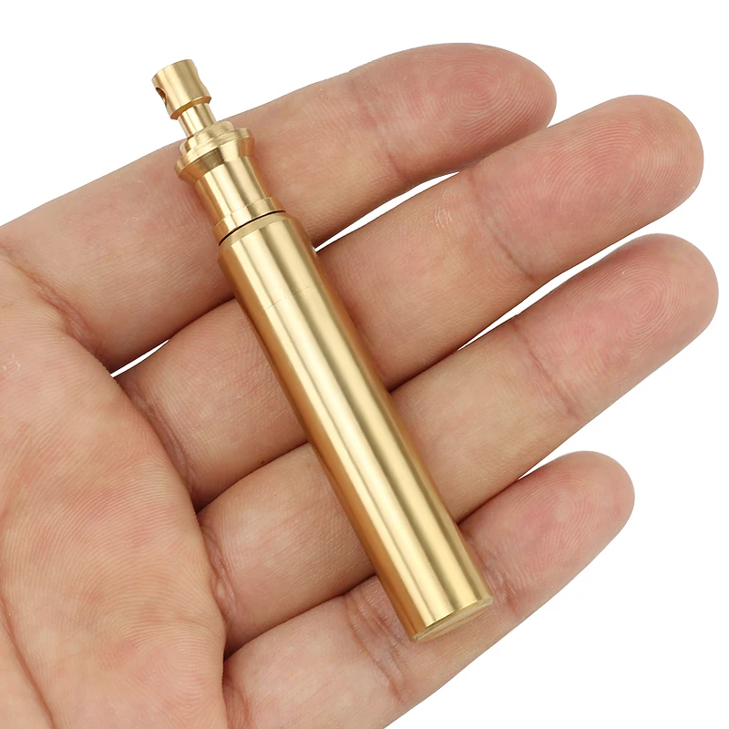 Outdoor EDC Brass Sealed Canister Copper Waterproof Tank DIY Keychain Fast Hanging
Outdoor EDC Brass Sealed Canister Copper Waterproof Tank DIY Keychain Fast Hanging