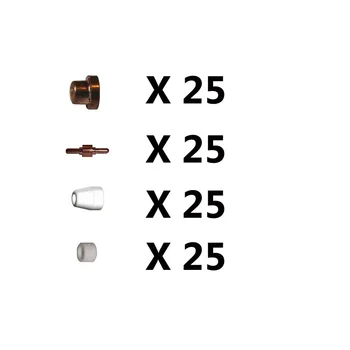 100pcs consumables standard for plasma cutter torch PT31 of cut40 cut30 cut50 CT520 520TSC welding machine
100pcs consumables standard for plasma cutter torch PT31 of cut40 cut30 cut50 CT520 520TSC welding machine