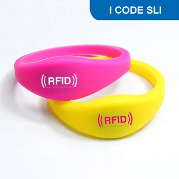 WB03 RFID Silicone Wristband NFC Bracelet Tag for Acess Control 13.56MHZ ISO15693 1K BIT R/W with I CODE SLI (I CODE 2) Chip
WB03 RFID Silicone Wristband NFC Bracelet Tag for Acess Control 13.56MHZ ISO15693 1K BIT R/W with I CODE SLI (I CODE 2) Chip