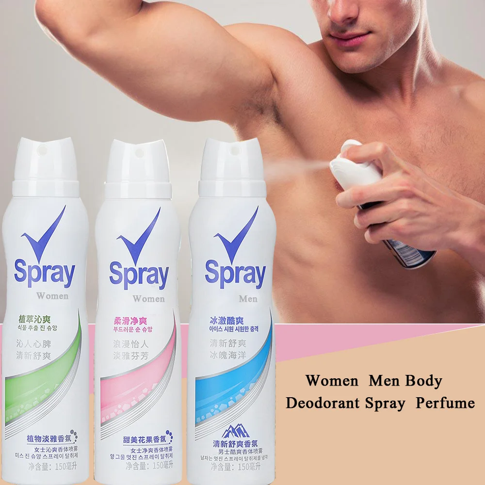 

150ml Natural Herbal Spray Body Odor Removal Fragrance Antiperspirant Men's Summer Female Sweat Deodorant Body Fresh Spray Scent