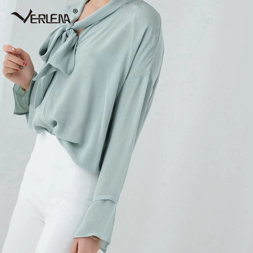 Блузка женская с длинным рукавом 26 мм 100% шелк|Блузки| |