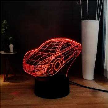 Amazing Fashion 3D Cool Car Luster LED 7 Color Change RGB Illusion Dec Home USB Base Table Night Mood Lamp Holiday Kids Boy Gift
Amazing Fashion 3D Cool Car Luster LED 7 Color Change RGB Illusion Dec Home USB Base Table Night Mood Lamp Holiday Kids Boy Gift