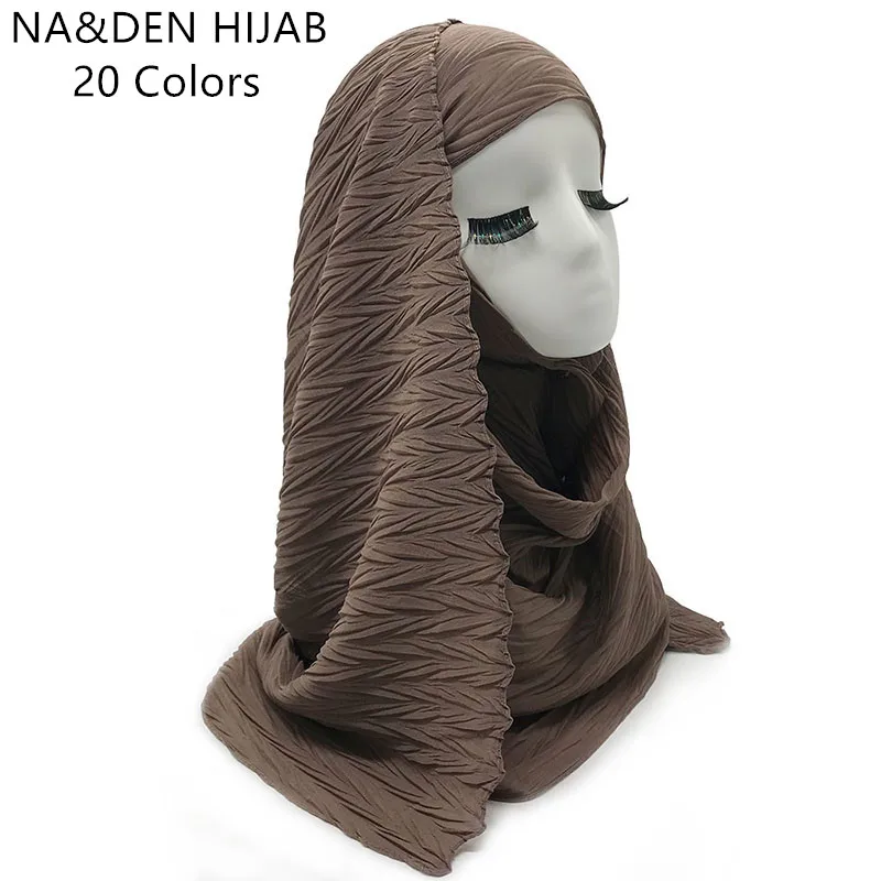 1PCS Hot sale Solid color crinkled Chiffon Soft shawls Polyester Muslim hijab woman scarves scarf 20 Colors new style fast ship
1PCS Hot sale Solid color crinkled Chiffon Soft shawls Polyester Muslim hijab woman scarves scarf 20 Colors new style fast ship