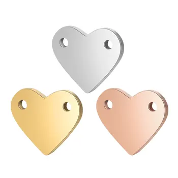 5pcs/lot Mirror Polished 10mm*12mm Heart Connector Charms Wholesale 100% Real Stainless Steel DIY Jewelry Making Connectors
5pcs/lot Mirror Polished 10mm*12mm Heart Connector Charms Wholesale 100% Real Stainless Steel DIY Jewelry Making Connectors