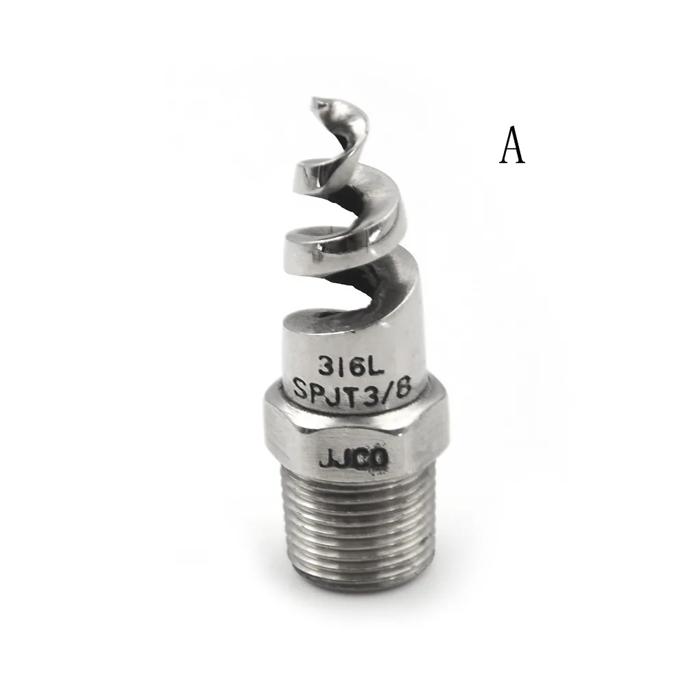 Stainless Steel 316 Spiral Spray Nozzle 3/4 Inch Male Sprinkler Head 