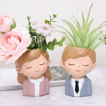 Home Garden Office Desktop Decoration, Love Themed Couple Boys & Girls Pot for Flower Succulent Plants (Not Included)
Home Garden Office Desktop Decoration, Love Themed Couple Boys & Girls Pot for Flower Succulent Plants (Not Included)