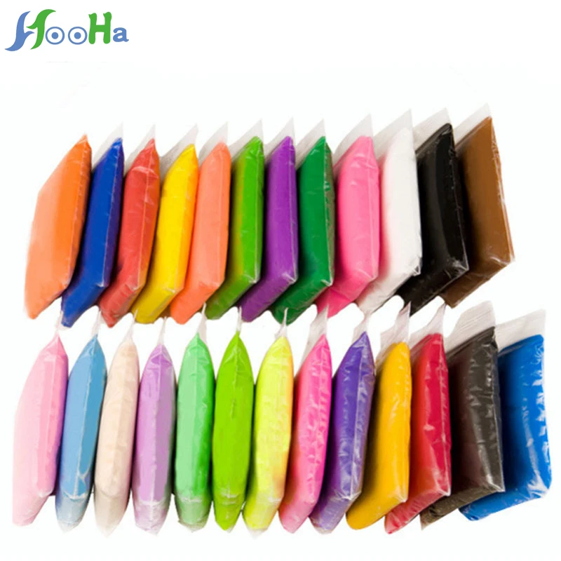 24 Colors/set Super Light Clay fluffy slime Polymer Clay with tools Intelligent Plasticine Learning Education Toys For Children
24 Colors/set Super Light Clay fluffy slime Polymer Clay with tools Intelligent Plasticine Learning Education Toys For Children