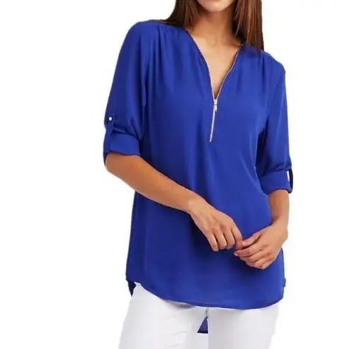2019 Spring Fashion Chiffon V-neck Women Blouse Sleeveless Shirts Floral Plus Size Top Casual Sexy Office Lady Blusas
2019 Spring Fashion Chiffon V-neck Women Blouse Sleeveless Shirts Floral Plus Size Top Casual Sexy Office Lady Blusas