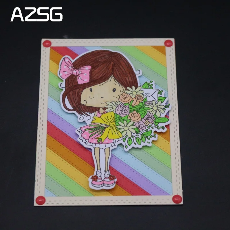 AZSG Little Flowers Cutting Dies and Clear Stamp Set for DIY Scrapbooking Photo Album Decoretive Embossing Stencial
AZSG Little Flowers Cutting Dies and Clear Stamp Set for DIY Scrapbooking Photo Album Decoretive Embossing Stencial