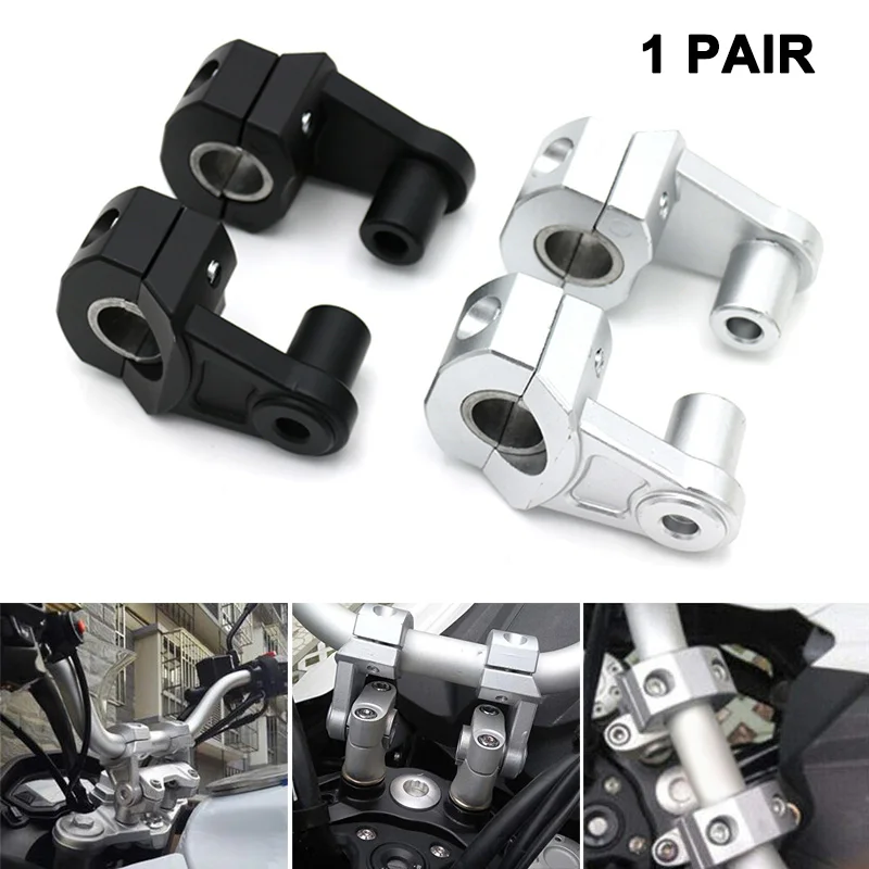New 1pair Universal Motorcycle Handlebar Riser Aluminium Alloy Motorbike Heightening Base
New 1pair Universal Motorcycle Handlebar Riser Aluminium Alloy Motorbike Heightening Base