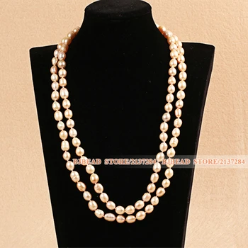 Elegant Long Style Mother Gift 8-9mm Natural Pink Freshwater Pearl Necklace / Sweater Chain Free Shipping Hot Sale
Elegant Long Style Mother Gift 8-9mm Natural Pink Freshwater Pearl Necklace / Sweater Chain Free Shipping Hot Sale