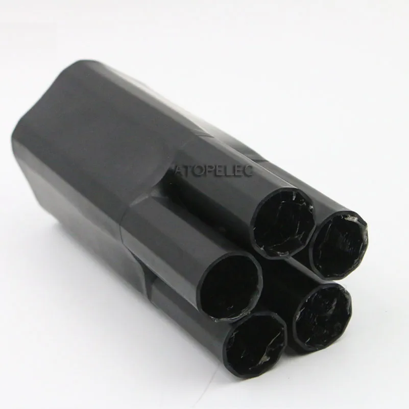 2pcs 5-Cores Adhesive Glue Lined 2:1 Separate Branch Heat Shrink Tubing Terminal Dual Wall Waterproof 1KV
2pcs 5-Cores Adhesive Glue Lined 2:1 Separate Branch Heat Shrink Tubing Terminal Dual Wall Waterproof 1KV