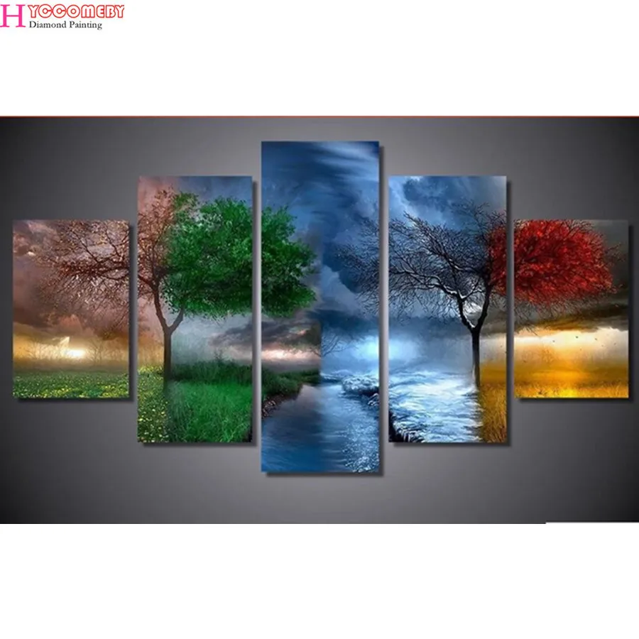 5d diy diamond painting four seasons trees cross stitch square diamonds full 3d diamond embroidery 5pcs / set needlework home ar
5d diy diamond painting four seasons trees cross stitch square diamonds full 3d diamond embroidery 5pcs / set needlework home ar