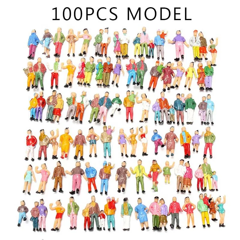 HOT SALE 100pcs Mixed Painted Model Trains People Passengers Figures Scale 1:87 Make the Model more Vivid easy to describe
HOT SALE 100pcs Mixed Painted Model Trains People Passengers Figures Scale 1:87 Make the Model more Vivid easy to describe