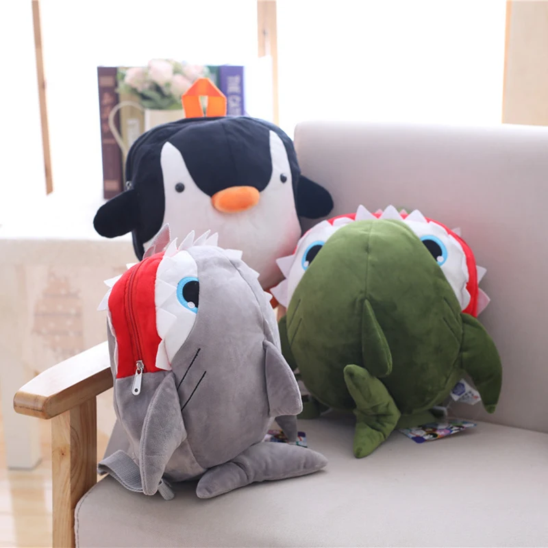 Dolphin/Penguin/Shark/Crab/Whale Plush Backpack Cute Marine Life Plush Backpack Lovely Boys School Bag For Kids Toy Girl Gift
Dolphin/Penguin/Shark/Crab/Whale Plush Backpack Cute Marine Life Plush Backpack Lovely Boys School Bag For Kids Toy Girl Gift