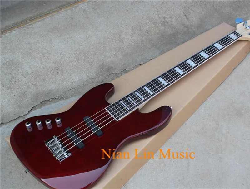 5-String Bass Guitar,Left-hand Version,Reddish Brown Color,24 Frets,Maple Neck,Rosewood Fingerboard,can be Customized
5-String Bass Guitar,Left-hand Version,Reddish Brown Color,24 Frets,Maple Neck,Rosewood Fingerboard,can be Customized
