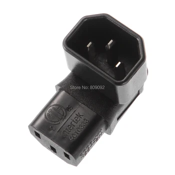 Hight Quality Power Adapter Plug 10A IEC C14 Male to C13 Female Up 90 Degree Right Angle Converter for LCD TV
Hight Quality Power Adapter Plug 10A IEC C14 Male to C13 Female Up 90 Degree Right Angle Converter for LCD TV