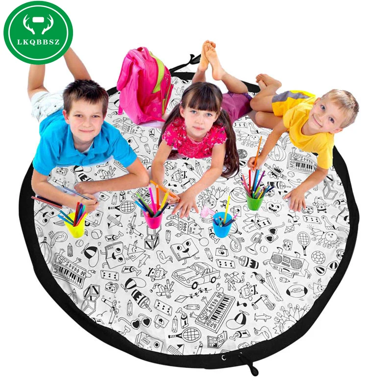 Portable Kids Toy Storage Bag Play Mat for Lego Toys Organizer Bin Box Children Fill the Graffiti Drawstring Quick Collect
Portable Kids Toy Storage Bag Play Mat for Lego Toys Organizer Bin Box Children Fill the Graffiti Drawstring Quick Collect
