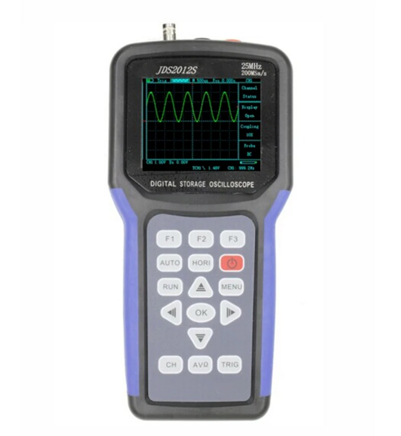New JDS2012S Handheld Oscilloscope 1 Channels 25MHz oscilloscope with 6000 multimeter
New JDS2012S Handheld Oscilloscope 1 Channels 25MHz oscilloscope with 6000 multimeter