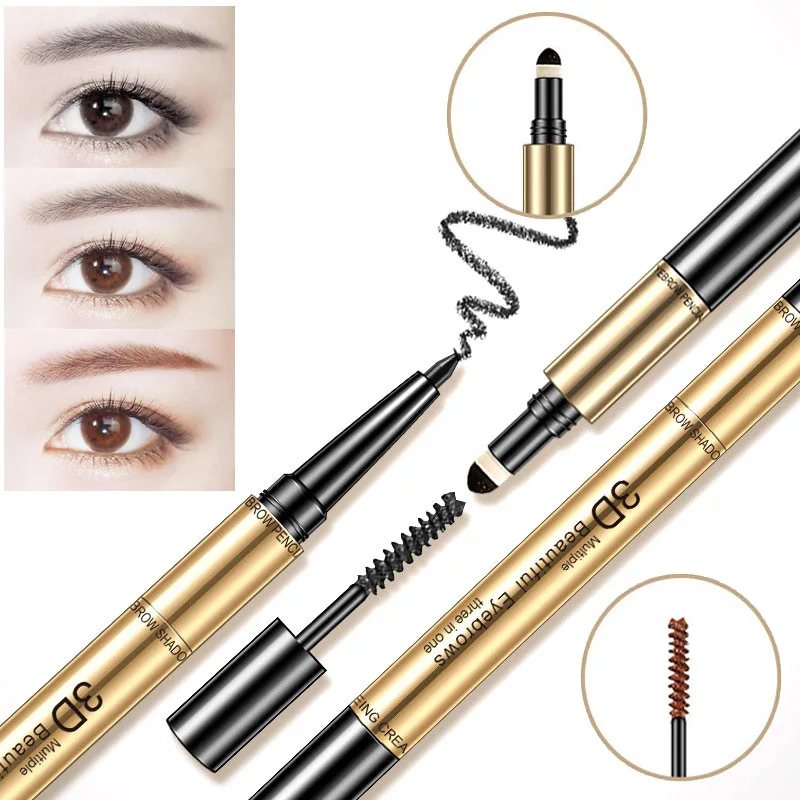 BIOAQUA Three-in-one Multi-function Eyebrow Pencil 3D stereo easy to Color Waterproof Dye Cream Eyebrow Powder Eye Brush Cosmet
BIOAQUA Three-in-one Multi-function Eyebrow Pencil 3D stereo easy to Color Waterproof Dye Cream Eyebrow Powder Eye Brush Cosmet
