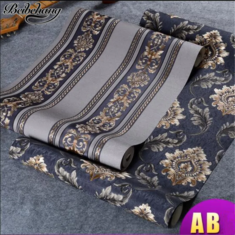beibehang European embossed gilt wallpaper luxury Damascus wallpaper bedroom living room AB version of vertical wall wallpaper
beibehang European embossed gilt wallpaper luxury Damascus wallpaper bedroom living room AB version of vertical wall wallpaper