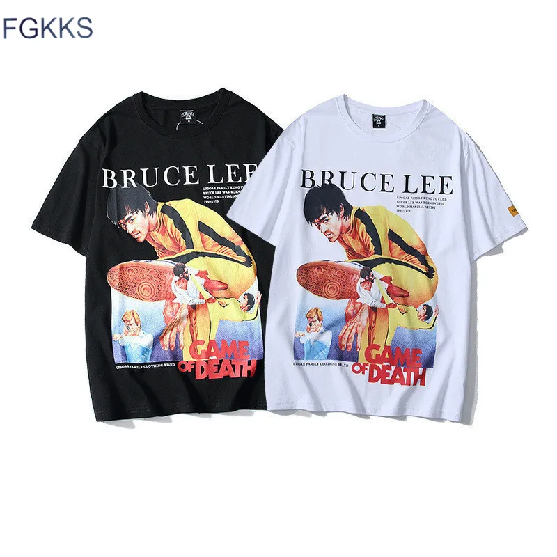 FGKKS New Men T-shirt Summer Male T Shirts Fashion Original Hip Hop Style Bruce Lee Portrait Print Men's Tee Top
FGKKS New Men T-shirt Summer Male T Shirts Fashion Original Hip Hop Style Bruce Lee Portrait Print Men's Tee Top