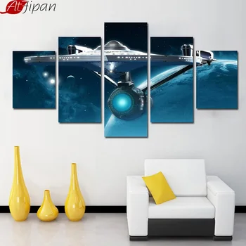AtFipan Startrek Enterprise Space Planet Wall Art Framed Living Room 5 Pieces Abstract Canvas Painting Home Decoration Poster
AtFipan Startrek Enterprise Space Planet Wall Art Framed Living Room 5 Pieces Abstract Canvas Painting Home Decoration Poster