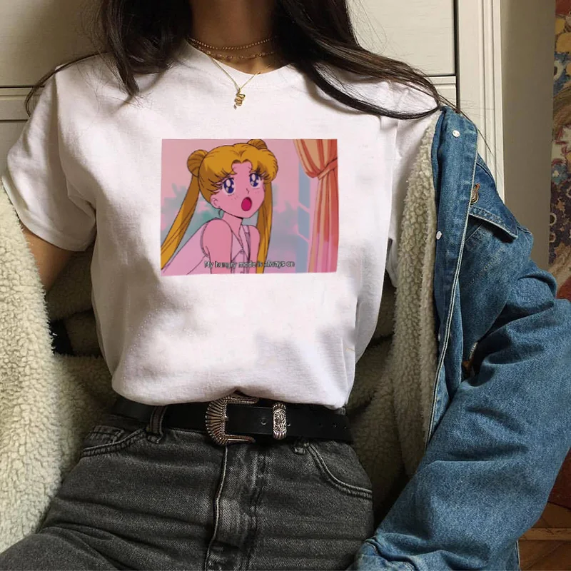 Fshow-WW My Hungry Mode Is Always on Funny Sailor Moon Quotes T-Shirt Japanese Anime Kawaii AestheticTumblr 90s Fashion Top
Fshow-WW My Hungry Mode Is Always on Funny Sailor Moon Quotes T-Shirt Japanese Anime Kawaii AestheticTumblr 90s Fashion Top