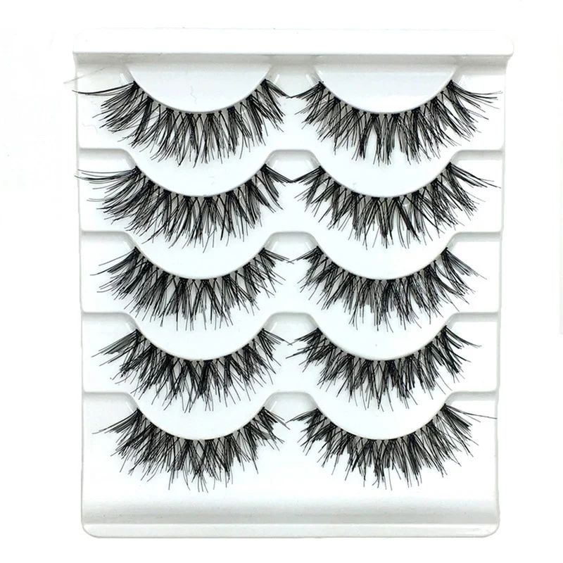 Eye Tail Lengthened Flat Cross Transparent Stem Exaggerated False Eyelashes 5 Pairs of Thick False Eyelashes 2019 Hot and New
Eye Tail Lengthened Flat Cross Transparent Stem Exaggerated False Eyelashes 5 Pairs of Thick False Eyelashes 2019 Hot and New