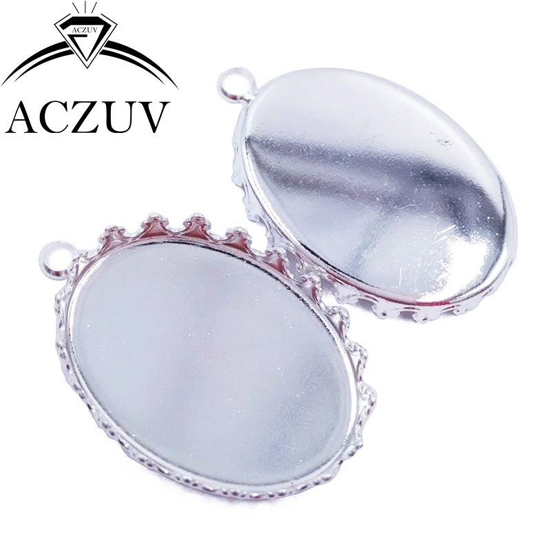 200pcs Silver Plated 13x18mm 18x25mm Crown Oval Pendant Tray Bezel Pendant Blank Pendant Base Cabochon Setting OCB005
200pcs Silver Plated 13x18mm 18x25mm Crown Oval Pendant Tray Bezel Pendant Blank Pendant Base Cabochon Setting OCB005