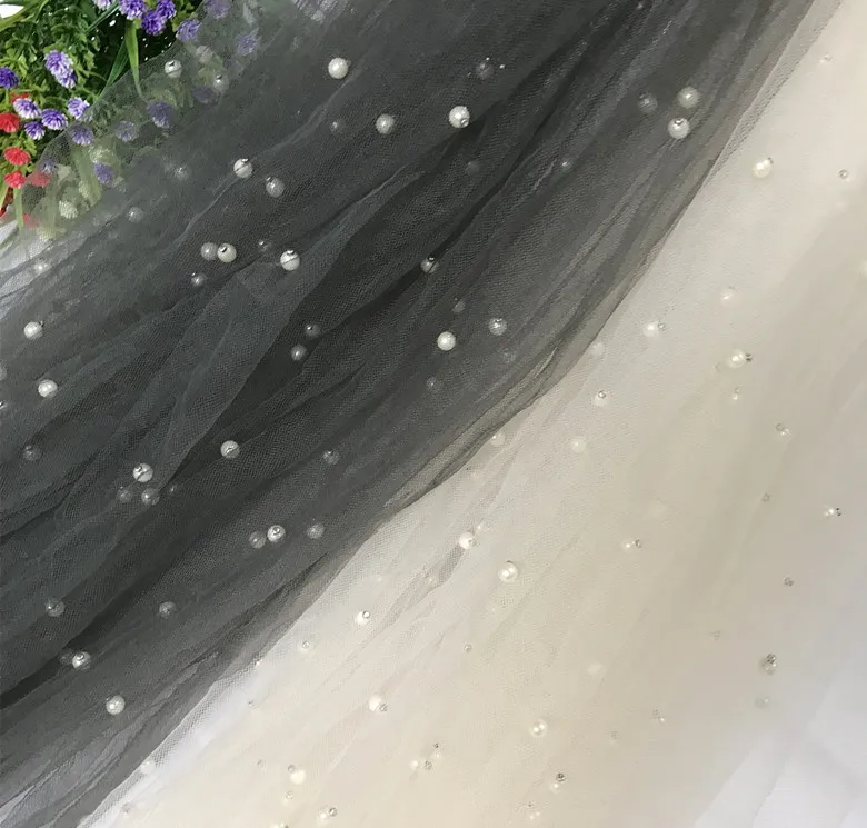 Beaded mesh 1m/lot mesh fabric Gray Apricot soft mesh wedding dress veil DIY fabric transparent dress fabric H018
Beaded mesh 1m/lot mesh fabric Gray Apricot soft mesh wedding dress veil DIY fabric transparent dress fabric H018
