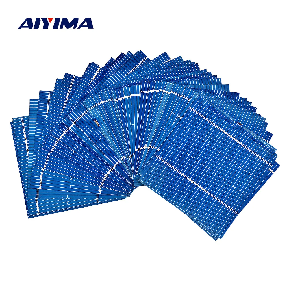 SUNYIMA 100Pcs Solar Panel Polycrystalline 0.5V 0.46W Painel Solar For DIY Solar Cell DIY Panel Solar Sunpower Battery Charger
SUNYIMA 100Pcs Solar Panel Polycrystalline 0.5V 0.46W Painel Solar For DIY Solar Cell DIY Panel Solar Sunpower Battery Charger
