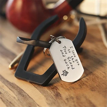 I Love You to The Tree Stand and Back Couple Gift Keychain Pendant Jewelry Dog Tag Lovers Keepsake Stainless Steel Present
I Love You to The Tree Stand and Back Couple Gift Keychain Pendant Jewelry Dog Tag Lovers Keepsake Stainless Steel Present