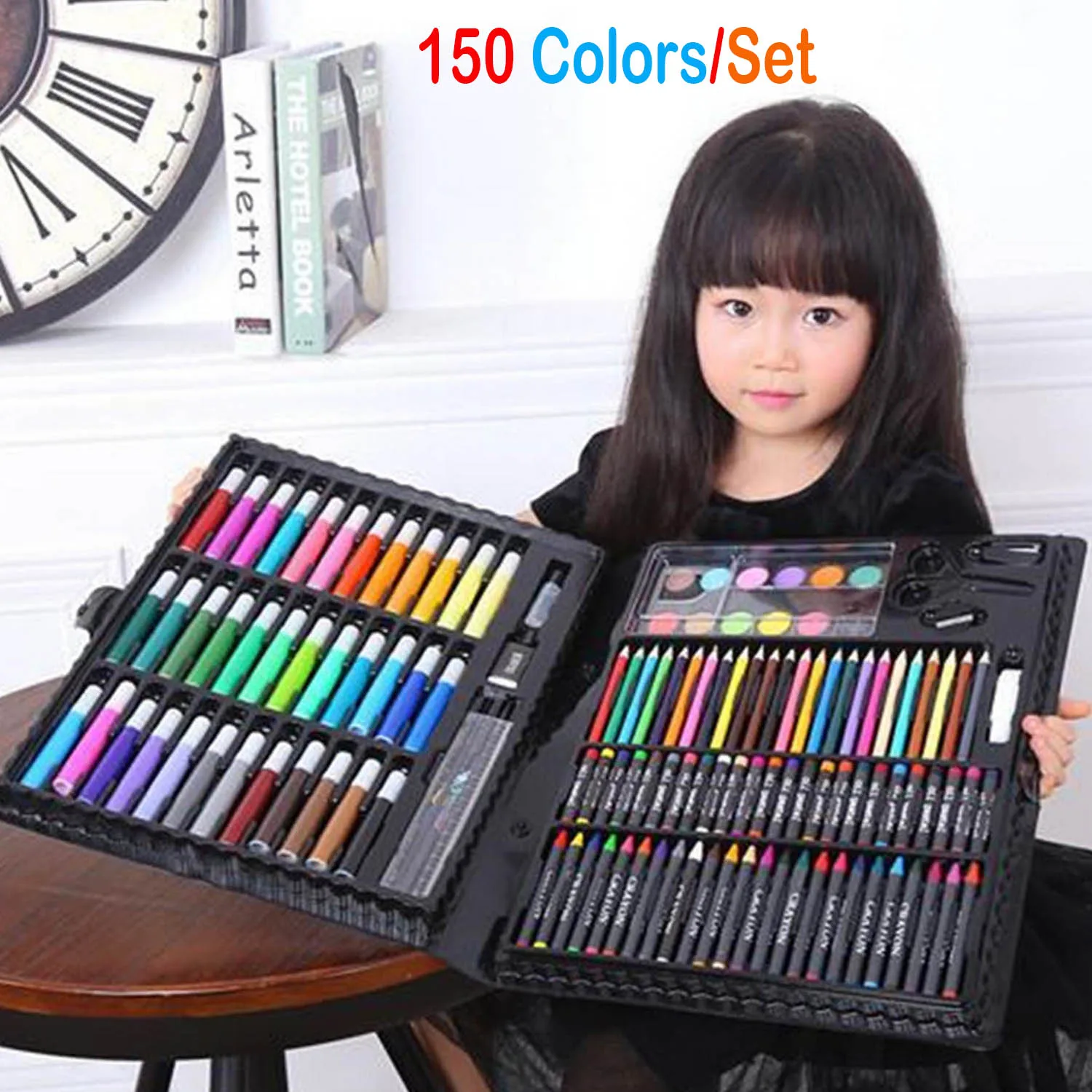 150pcs Children Kids Colored Pencil Painting Marker Pen Crayon Paint Brush Drawing Tool Artist Kit School Kindergarten Supplies
150pcs Children Kids Colored Pencil Painting Marker Pen Crayon Paint Brush Drawing Tool Artist Kit School Kindergarten Supplies