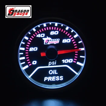 Dragon gauge Universal Smoke Len 2" 52mm Pointer Auto Modified Oil pressure gauge white Backlight With sensor Free shipping
Dragon gauge Universal Smoke Len 2" 52mm Pointer Auto Modified Oil pressure gauge white Backlight With sensor Free shipping
