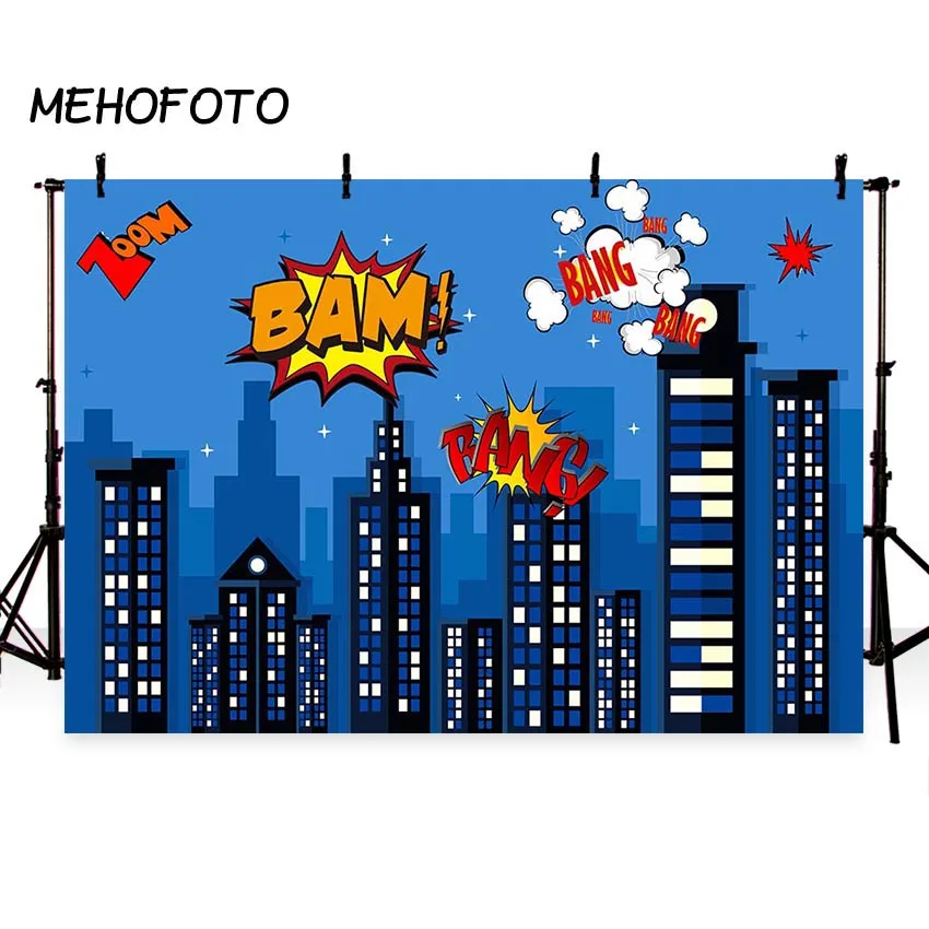 MEHOFOTO Superhero Backdrop for Birthday Party Children Photo Background Decoration Professional Photography Customization
MEHOFOTO Superhero Backdrop for Birthday Party Children Photo Background Decoration Professional Photography Customization