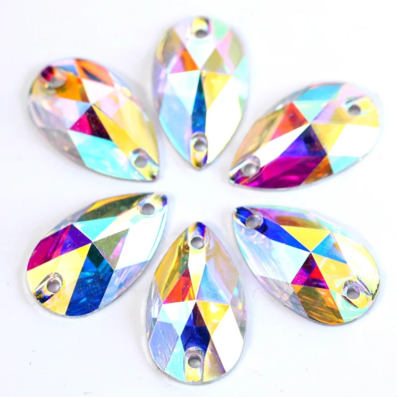 Hot Sale!!! 50pcs 10.5x18mm Crystal AB Resin Sew on Rhinestones Flatback Teardrop Sewing Rhinestones For Garment B2271
Hot Sale!!! 50pcs 10.5x18mm Crystal AB Resin Sew on Rhinestones Flatback Teardrop Sewing Rhinestones For Garment B2271
