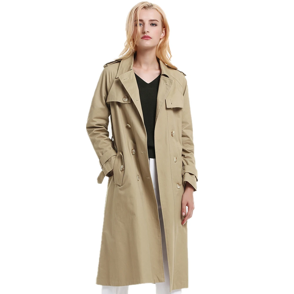 Joineles Brand New High Fashion Woman Classic Double Breasted Trench Coat Waterproof Raincoat Business Khaki Female Outerwear
Joineles Brand New High Fashion Woman Classic Double Breasted Trench Coat Waterproof Raincoat Business Khaki Female Outerwear