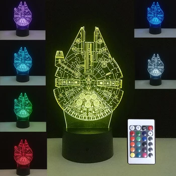 3D Table Lamps Touch Led USB Lamp Millennium Falcon Home Decor Lamp For Living Room Bedroom Baby Sleeping Nightlight
3D Table Lamps Touch Led USB Lamp Millennium Falcon Home Decor Lamp For Living Room Bedroom Baby Sleeping Nightlight