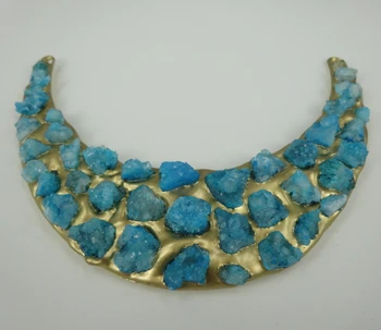 1pcs Dream Drusy Crystal Gems Moon Shape Jewelry Making Connector Stone Necklace
1pcs Dream Drusy Crystal Gems Moon Shape Jewelry Making Connector Stone Necklace